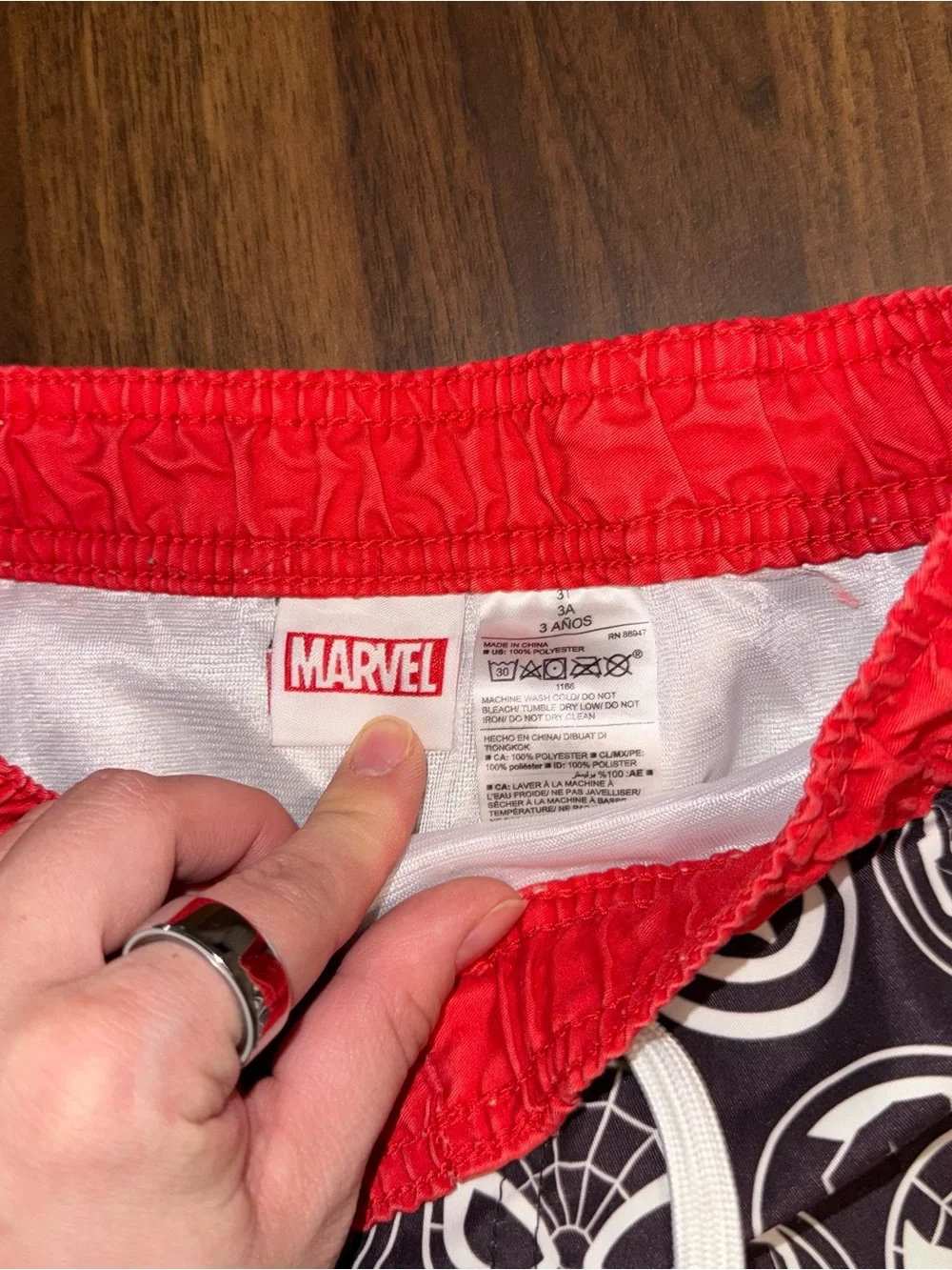 Boys marvel swim trunks